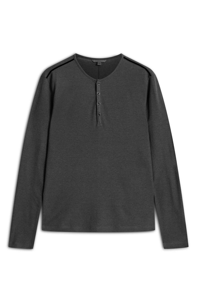 John Varvatos Carver Long Sleeve Lyocell & Wool Henley, Alternate, color, 