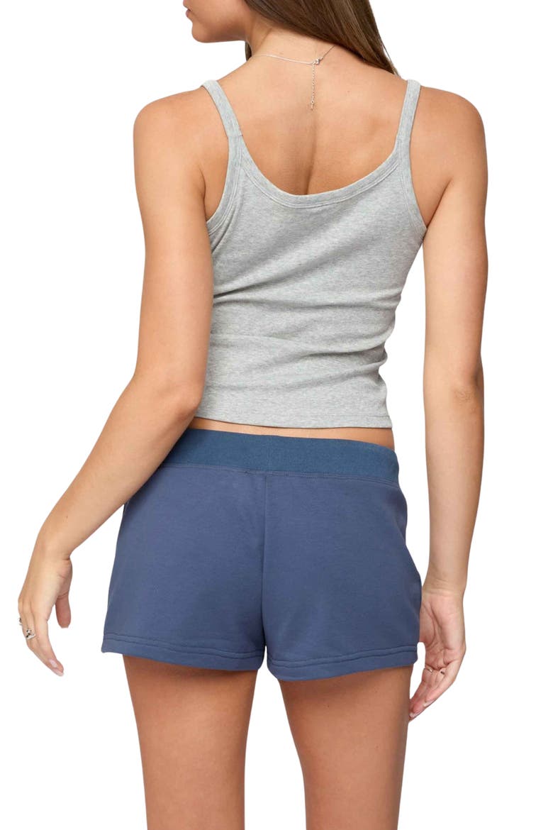 Basic Babe Crop Stretch Cotton Camisole, Alternate, color, GRAY-MELANGE