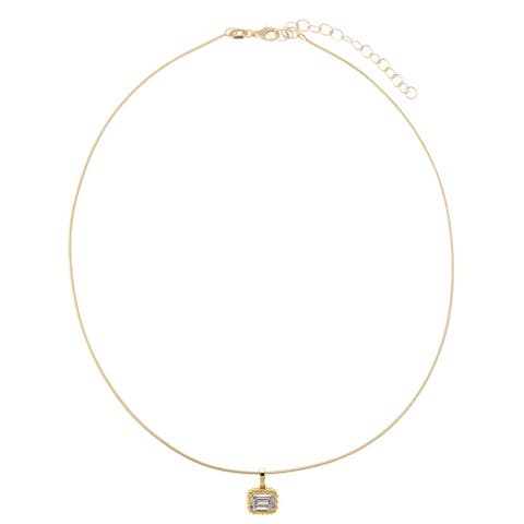 Lab Grown Diamond Emerald Beaded Omega Chain Necklace 14K