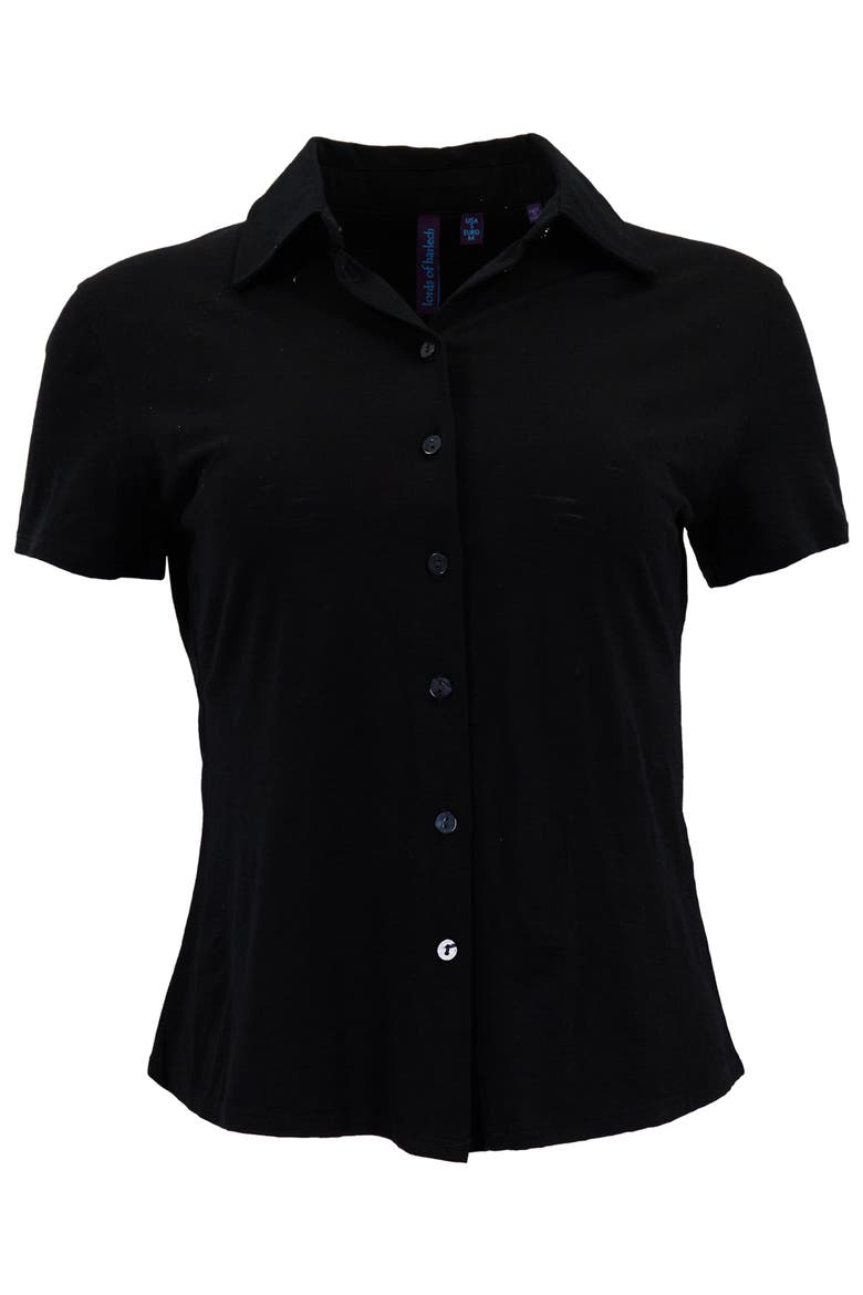 Solid Womens Shirts, Alternate, color, Black