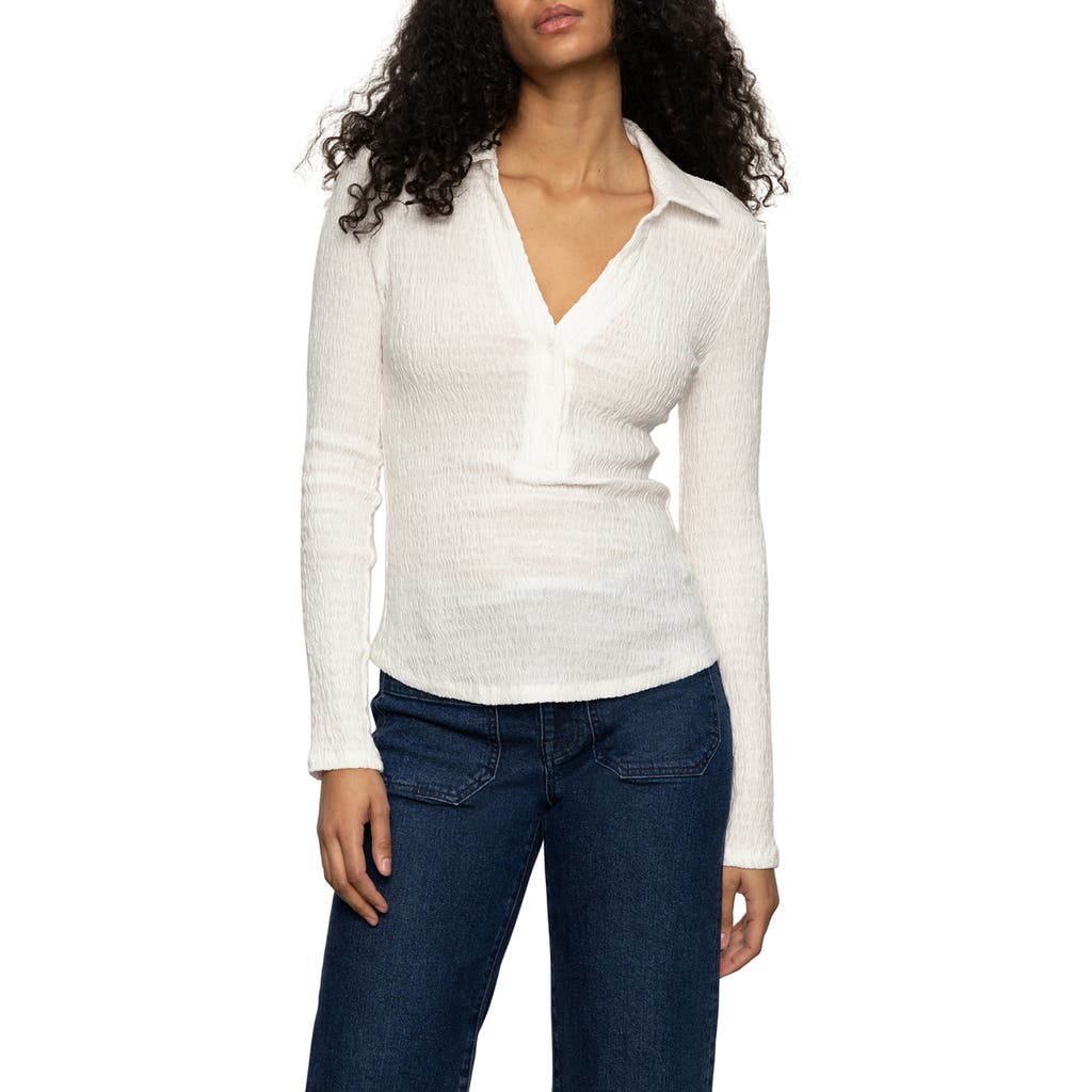 Sanctuary Texture Top In White