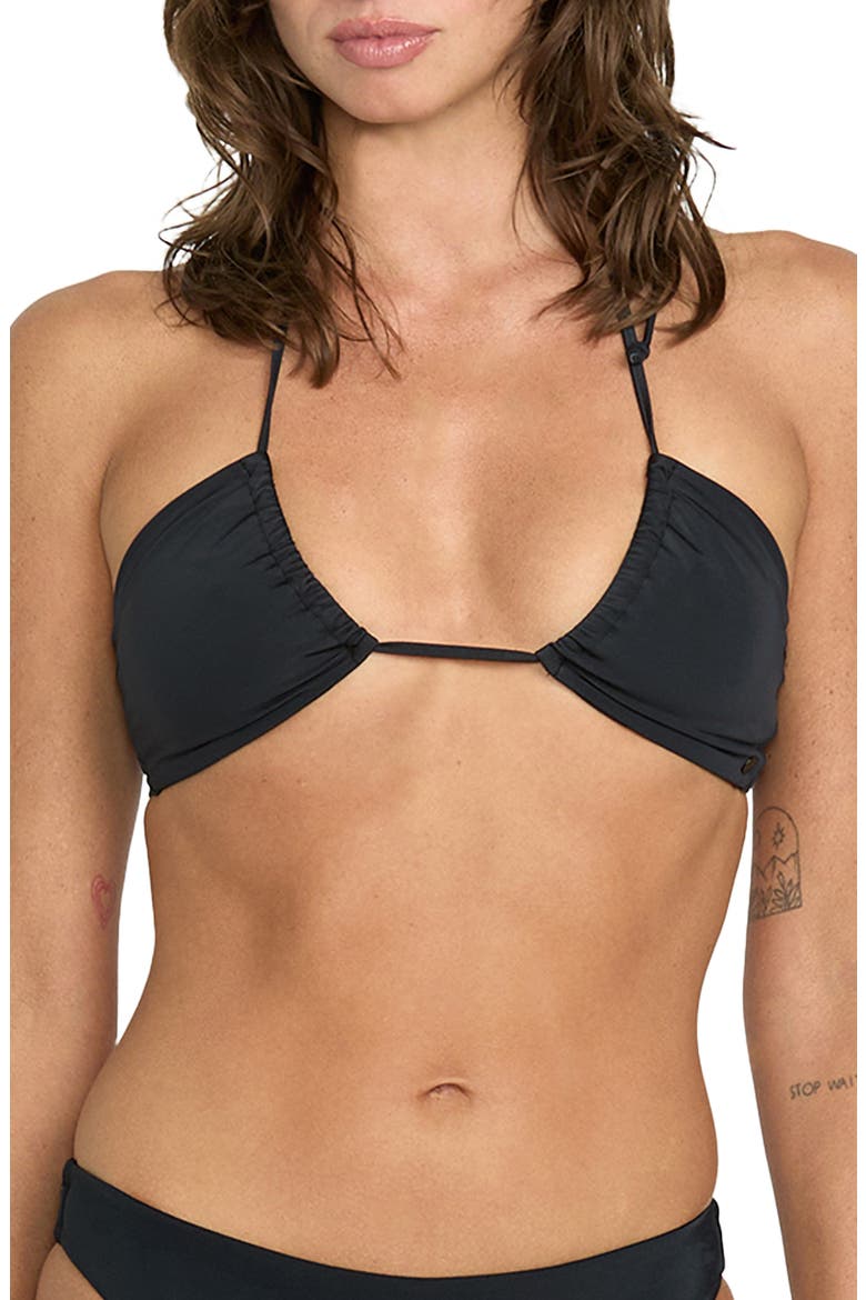 Simply Seamless Bikini Top, Main, color, BLACK