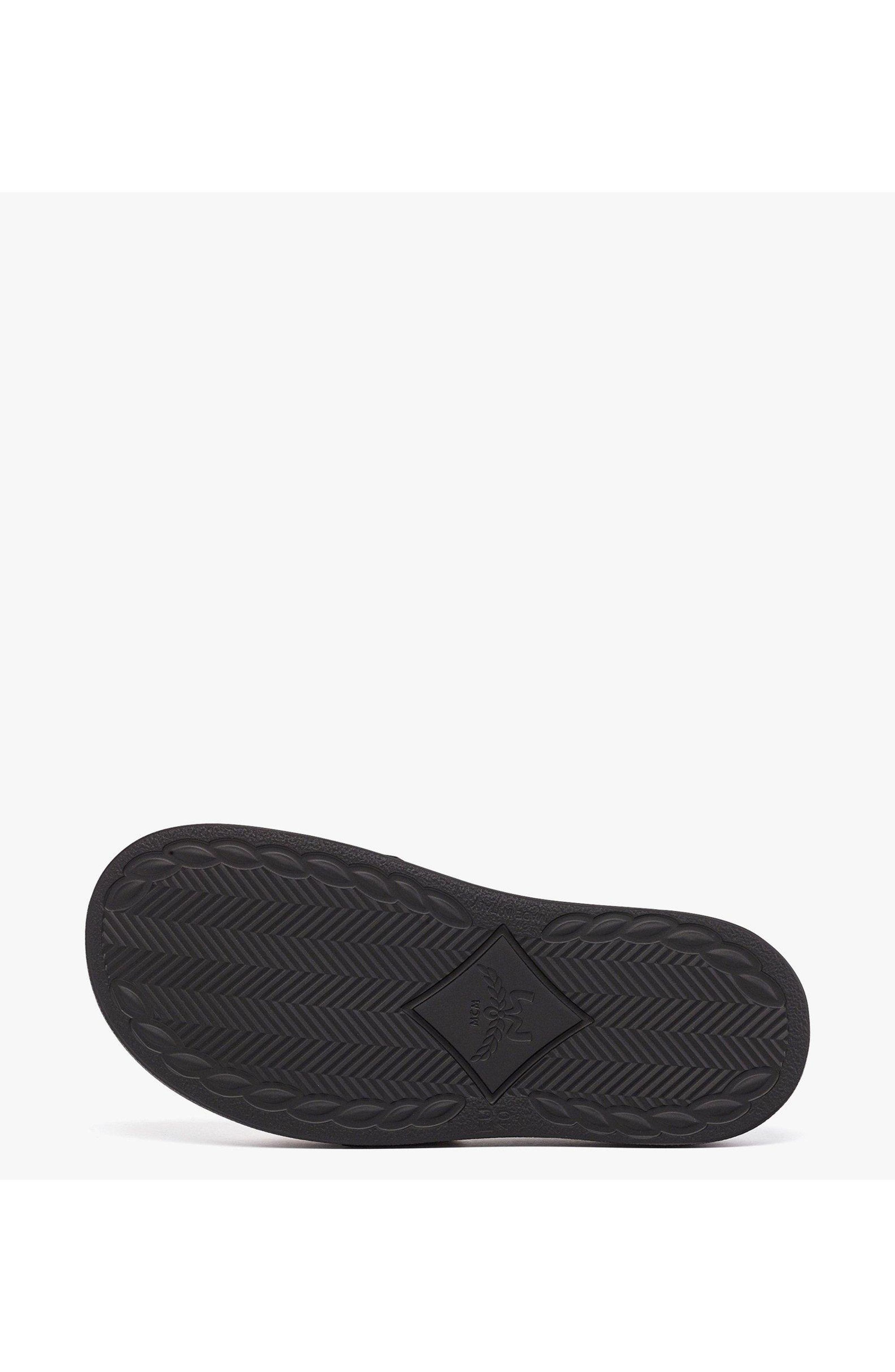 MCM Visetos Slide Sandals, Alternate, color, Pink