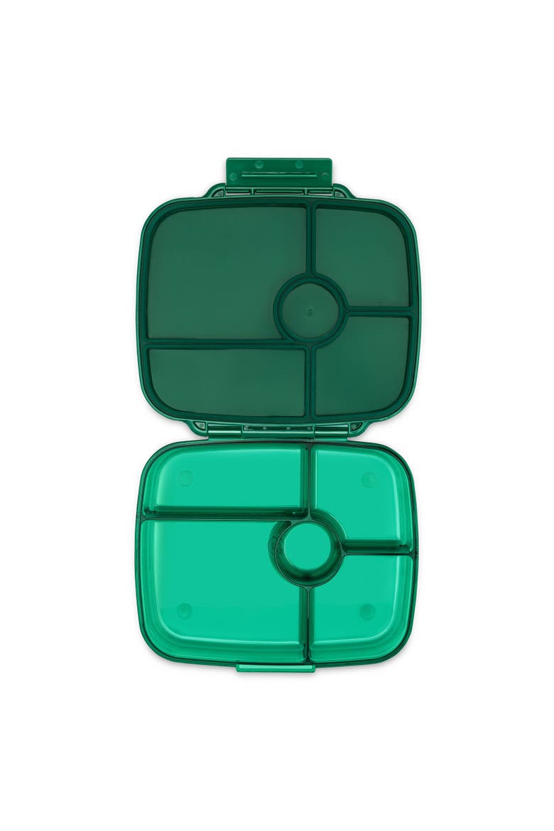 Go Leakproof Bento Lunch Box 5-Compartment Deep Tray, Alternate, color, Lima Green