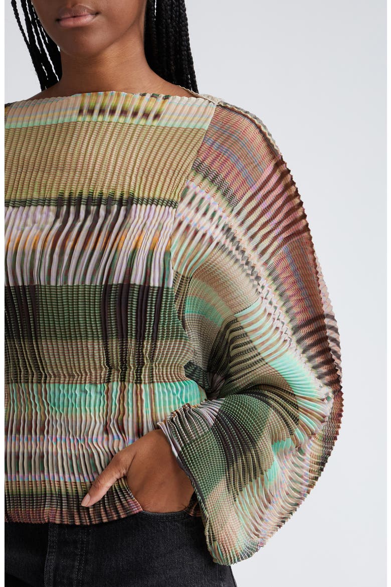 Rana Plissé Pleated Top, Alternate, color, HOLM