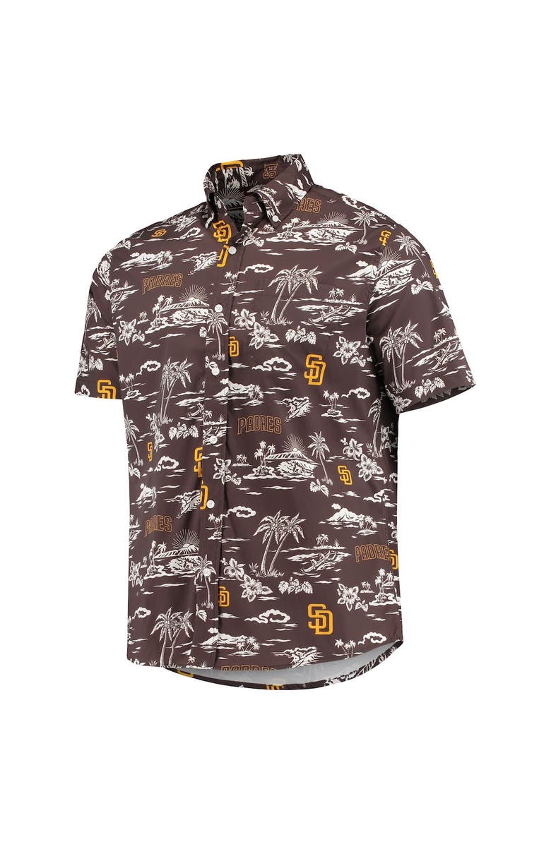 Reyn Spooner Men's Reyn Spooner Brown San Diego Padres Kekai Button-Down Shirt, Alternate, color,