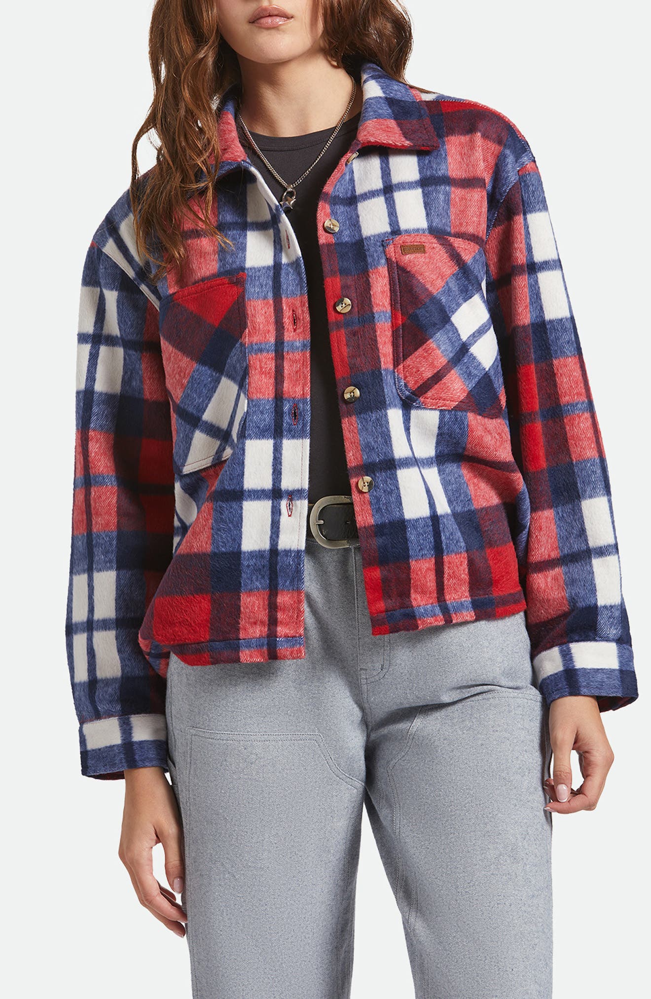 Bowery Plaid Flannel Button-Up Shirt - image 4