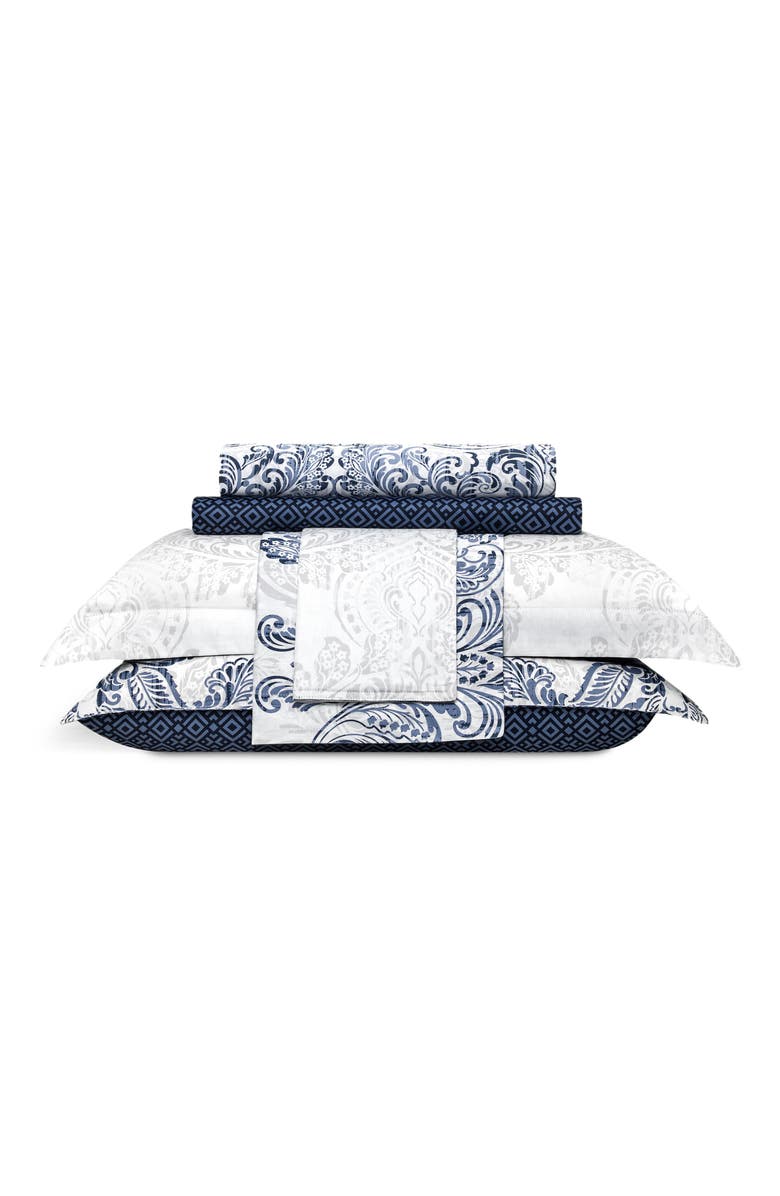 Togas Flevoland Fitted Sheet, Alternate, color, Blue