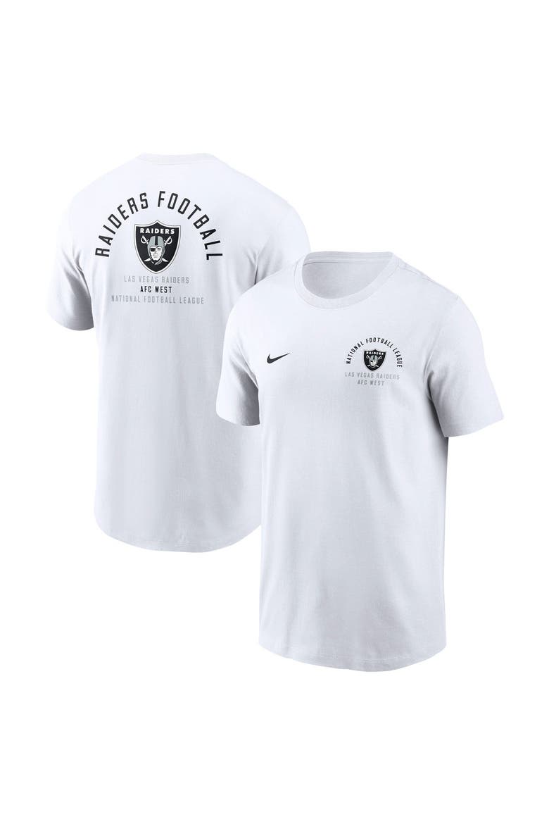Men's Nike White Las Vegas Raiders Split Logo T-Shirt, Main, color, White
