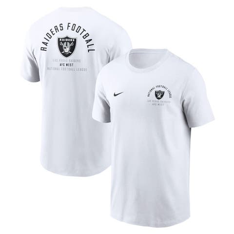 Men's Nike White Las Vegas Raiders Split Logo T-Shirt