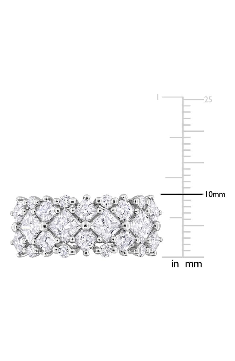 DELMAR Dew Lab Grown Moissanite Tapered Ring, Alternate, color, White