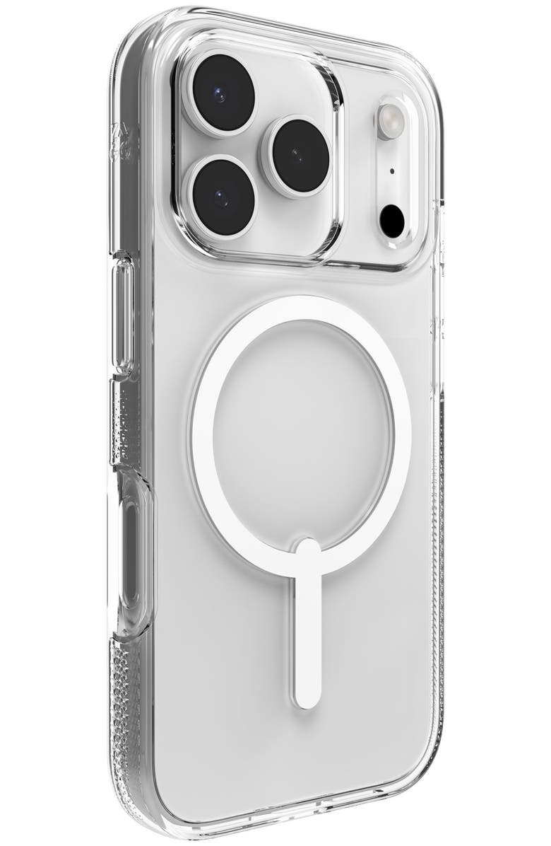 ZAGG Crystal Palace Snap MagSafe Case with Kickstand for Apple iPhone 17 Pro, Alternate, color, Clear