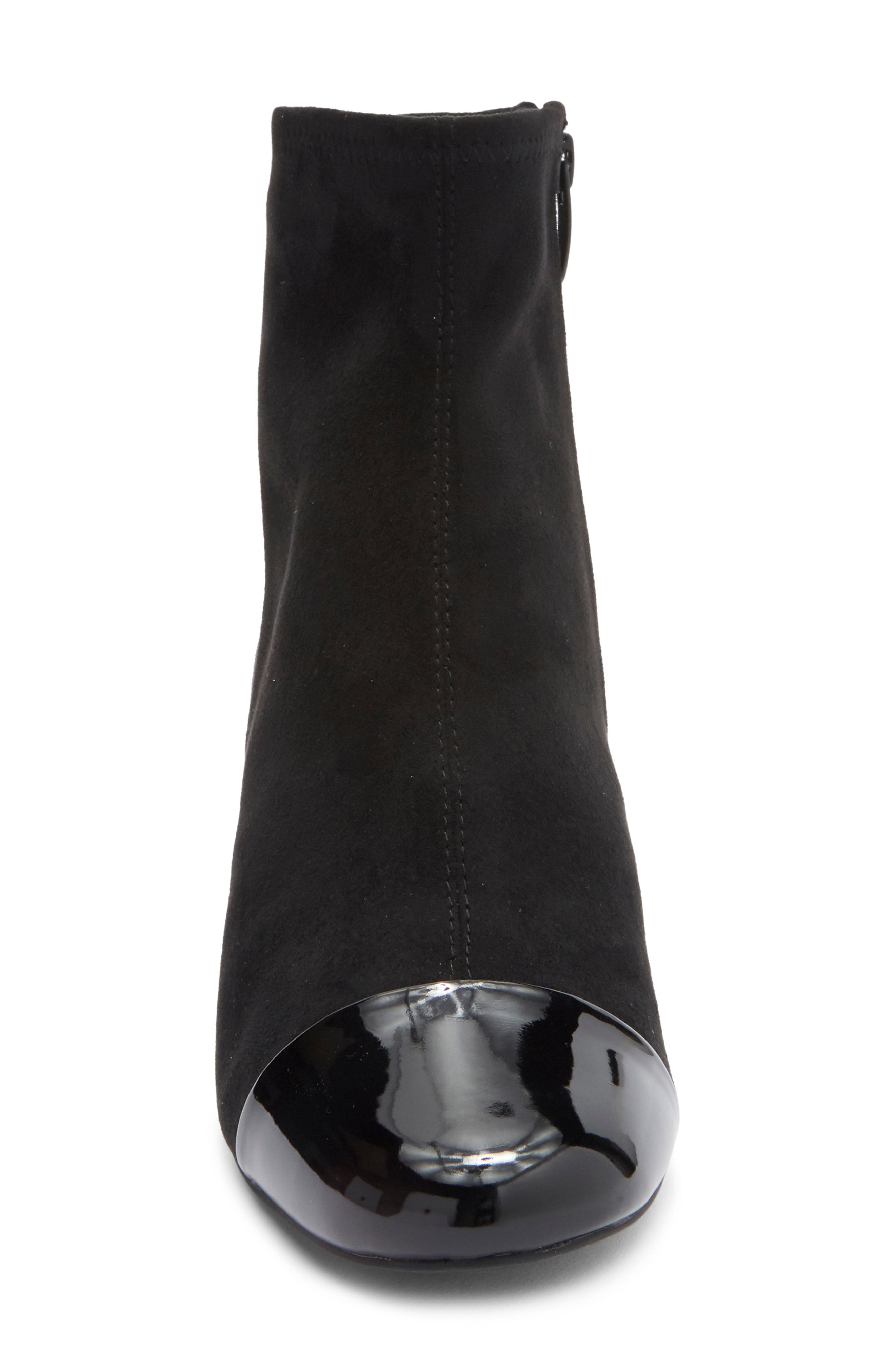 Linea Paolo Willis Bootie, Alternate, color, Black Micro/ Patent