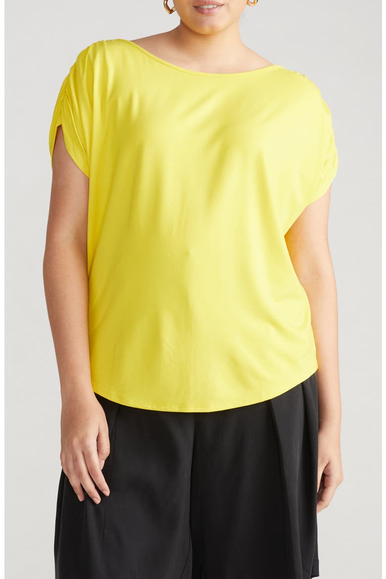 Helena Divine Jersey Top, Main, color, YELLOW
