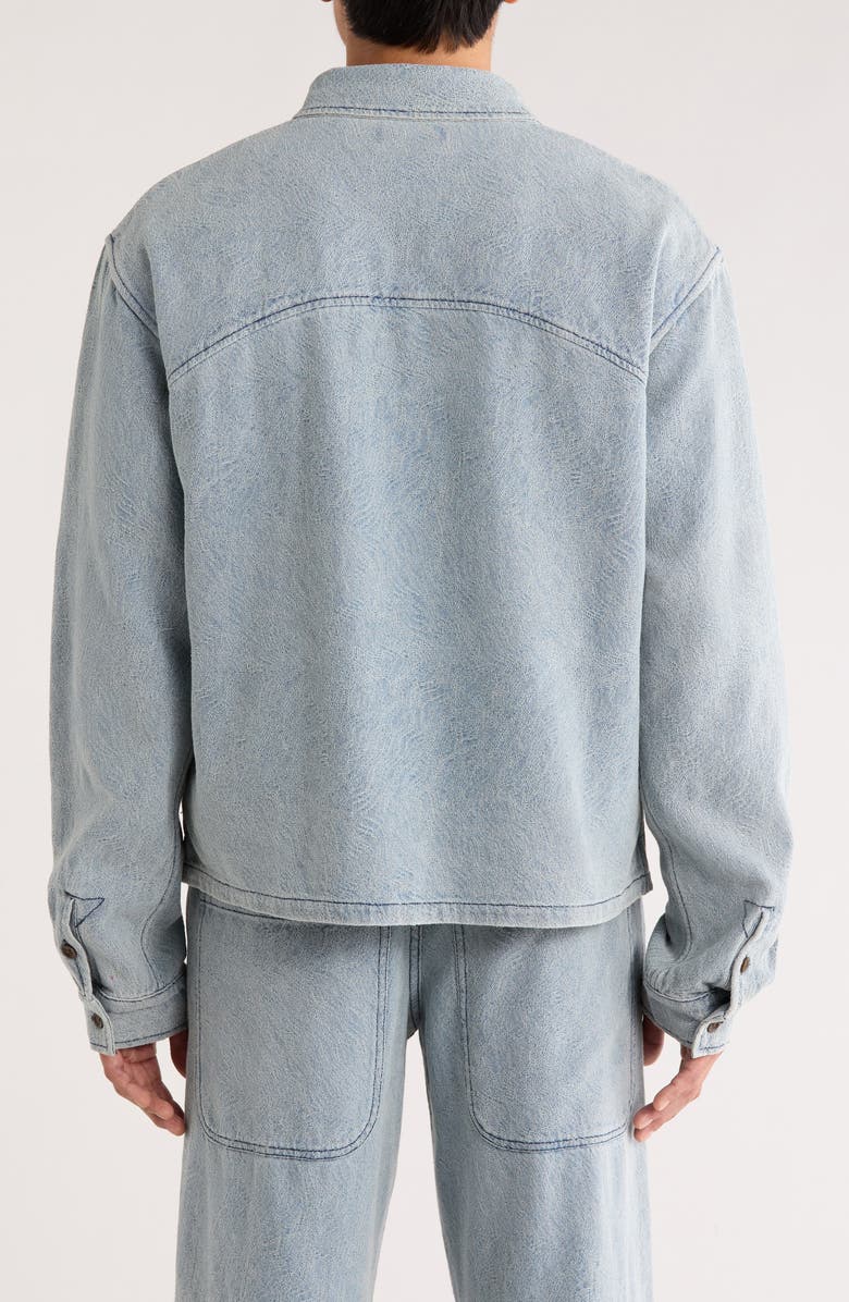 HONOR THE GIFT Indigo Cover Coach's Jacket, Alternate, color, Light Indigo