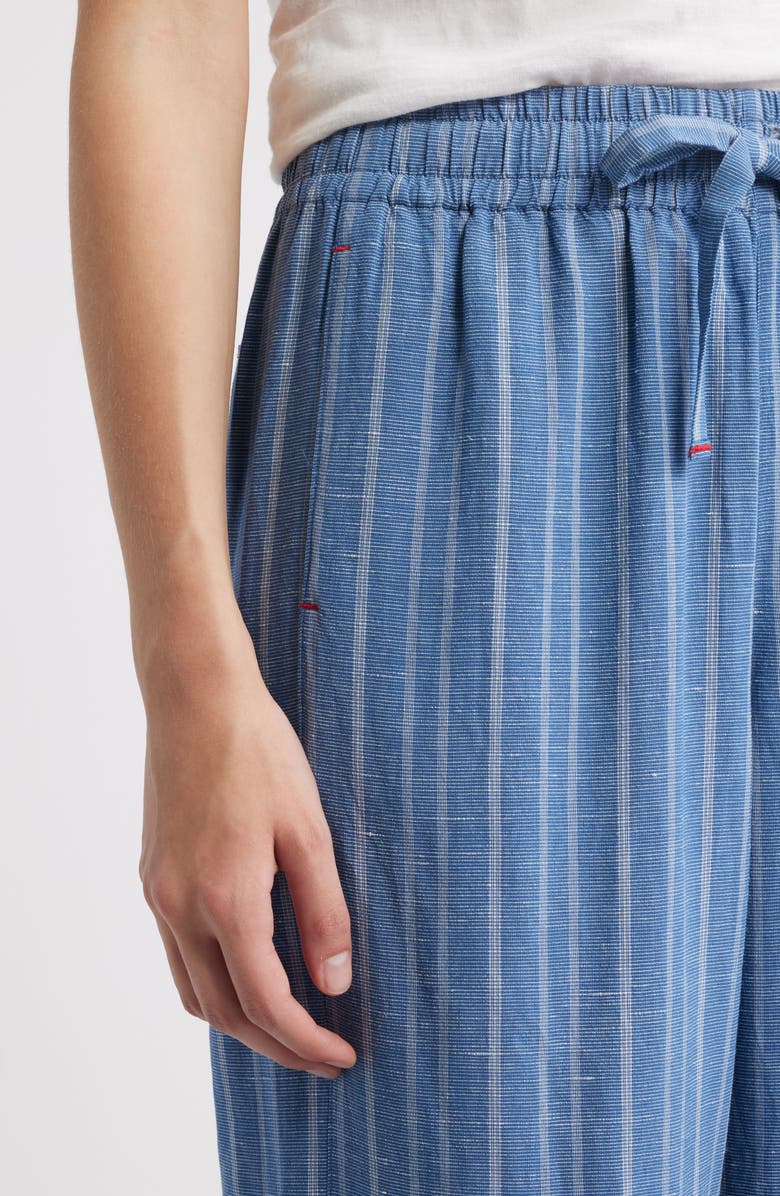 MARGARET O'LEARY Vida Stripe Wide Leg Pants, Alternate, color, 