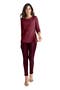  Burgundy Houndstooth