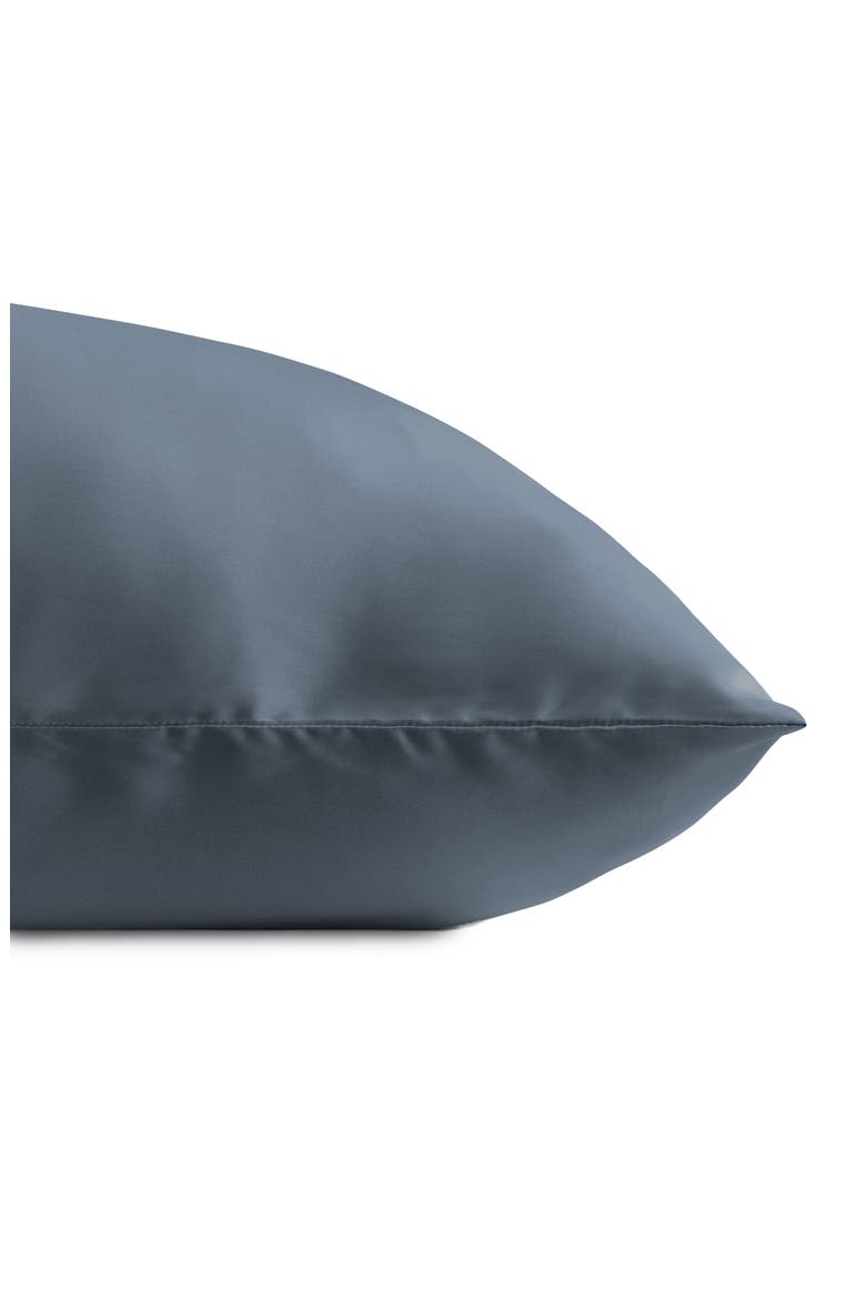 Mulberry Silk Pillowcase, Alternate, color, STONE BLUE