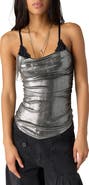 Free People Midnight Luster Cowl Neck Cami