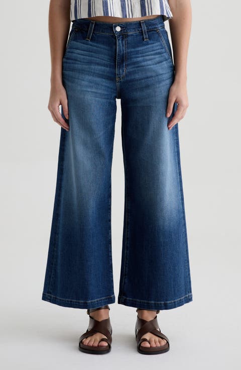 Stella High Waist Palazzo Jeans (Indigo Shade)