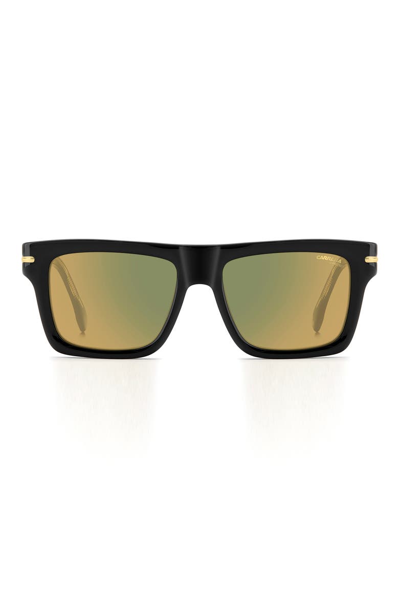 54mm Rectangular Sunglasses, Main, color, BLACK YELLOW