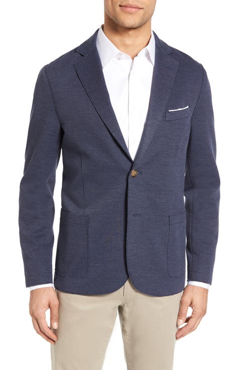 Slim Fit Jersey Sport Coat