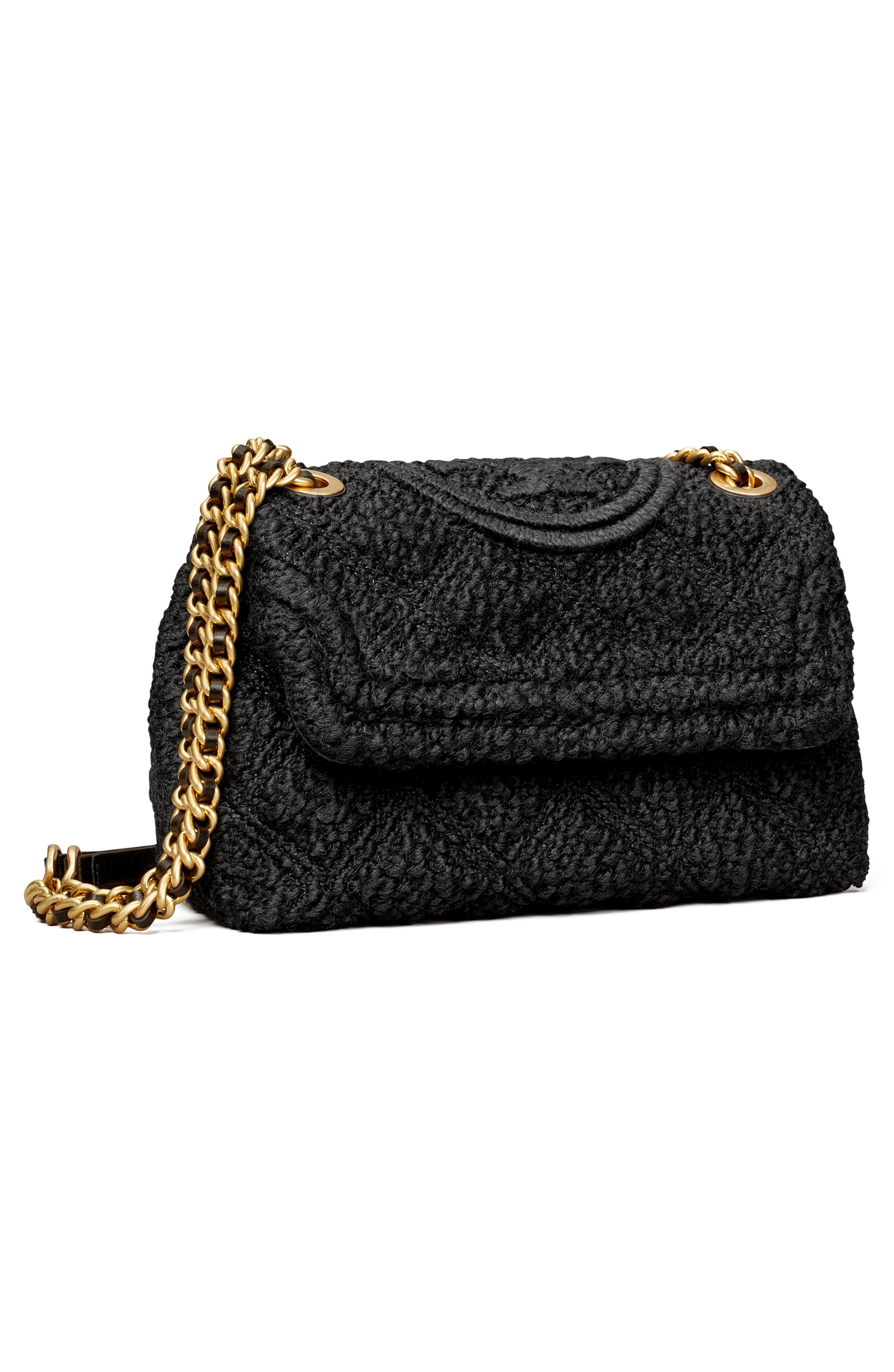 Tory Burch Small Fleming Bouclé Convertible Shoulder Bag, Alternate, color, 