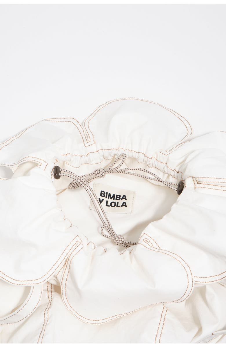 Bimba y Lola Large Petalo Shoulder Bag, Alternate, color, White