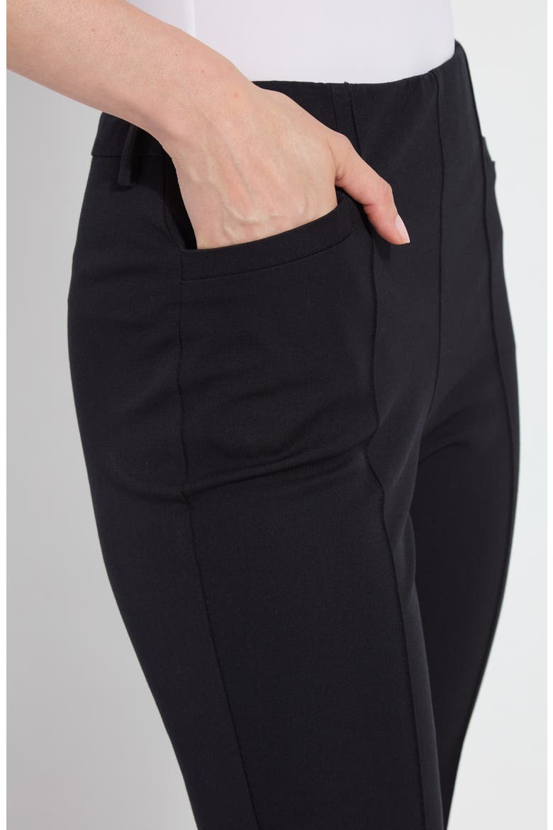 Amanda Pocket Crop Bootcut Pants, Alternate, color, BLACK