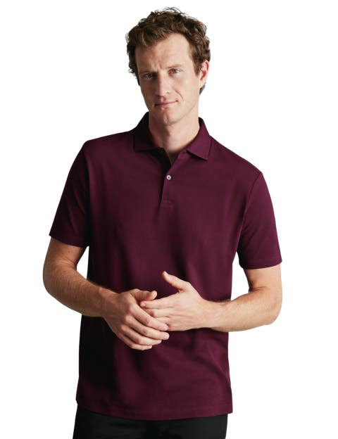 Short Sleeve Cotton Stretch Smart Pique Polo