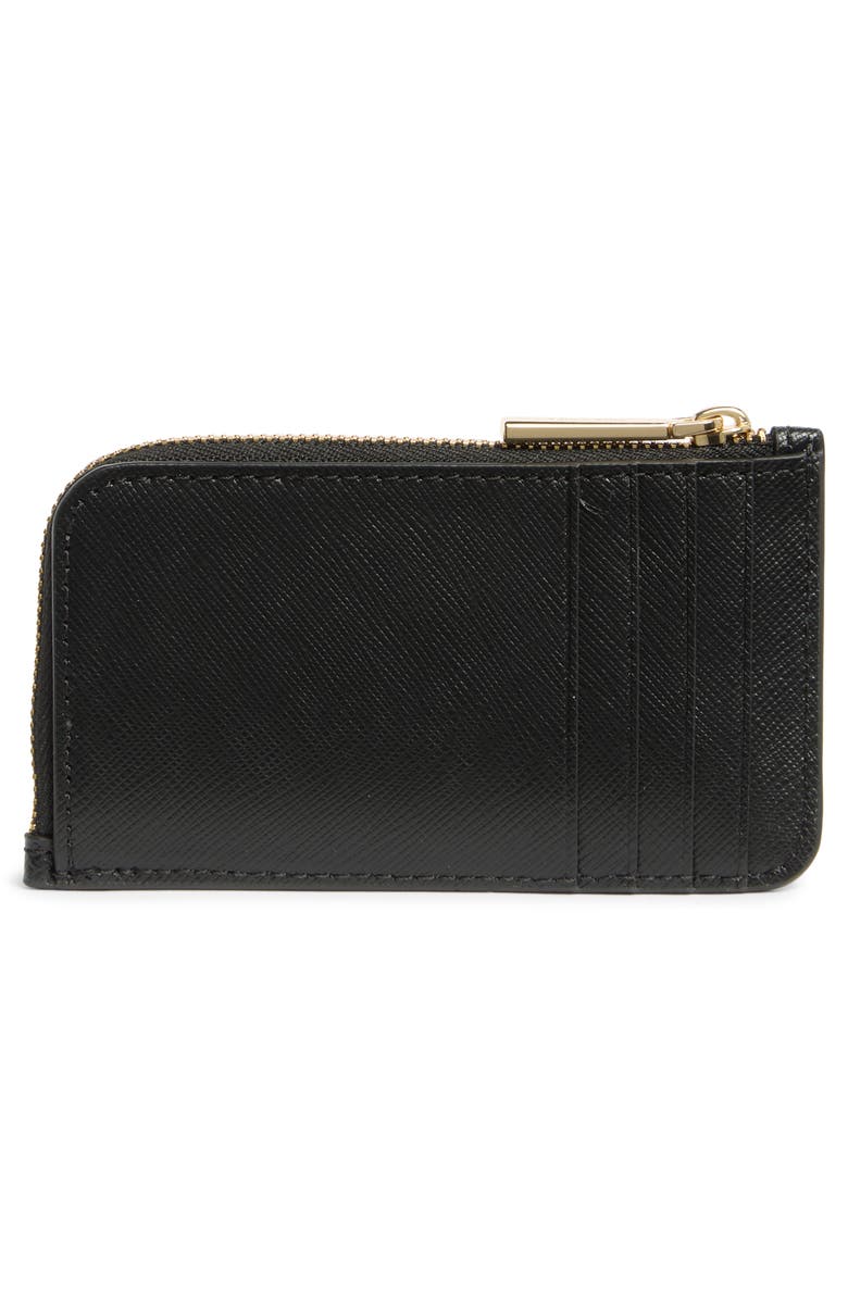 Kate Spade New York madison saffiano leather card case, Alternate, color, Black