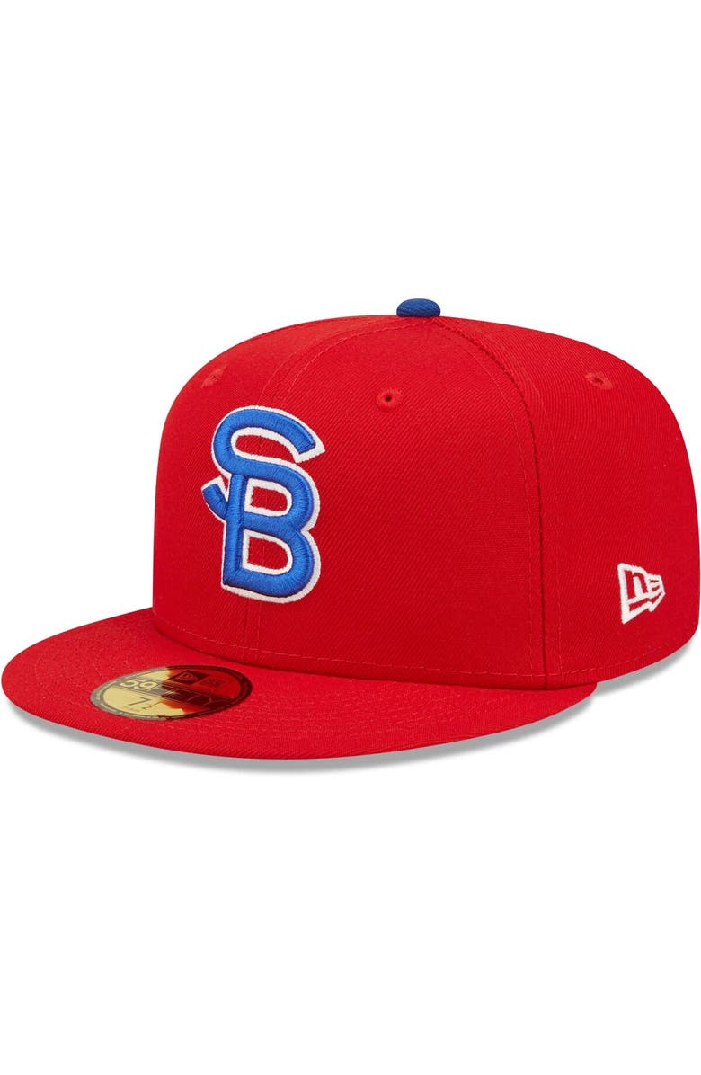 New Era Men's New Era Red South Bend Cubs Authentic Collection Team Game 59FIFTY Fitted Hat, Alternate, color, Red