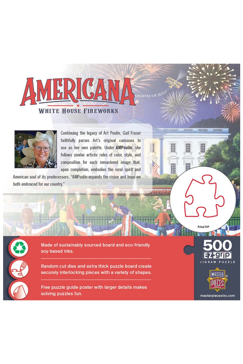 White House Fireworks 500 Piece Puzzle, Alternate, color, Multicolor