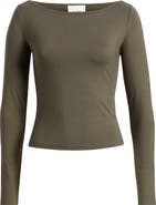 Reformation Wiley Ballet Neck Top