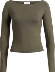 Reformation Wiley Ballet Neck Top