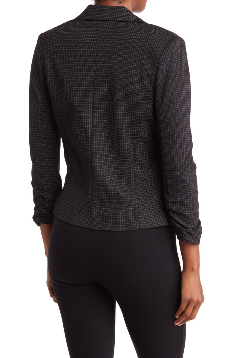 Amanda & Chelsea Peak Lapel Scrunch Sleeve Blazer, Alternate, color, 