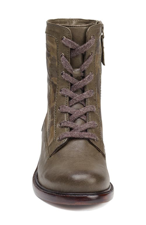 Trask Brett Combat Boot In Olive Camouflage Leather