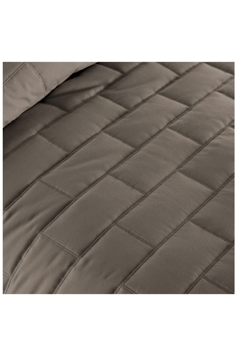 Premium Collection Vilano Brickyard Quilt Set, Alternate, color, DARK TAUPE