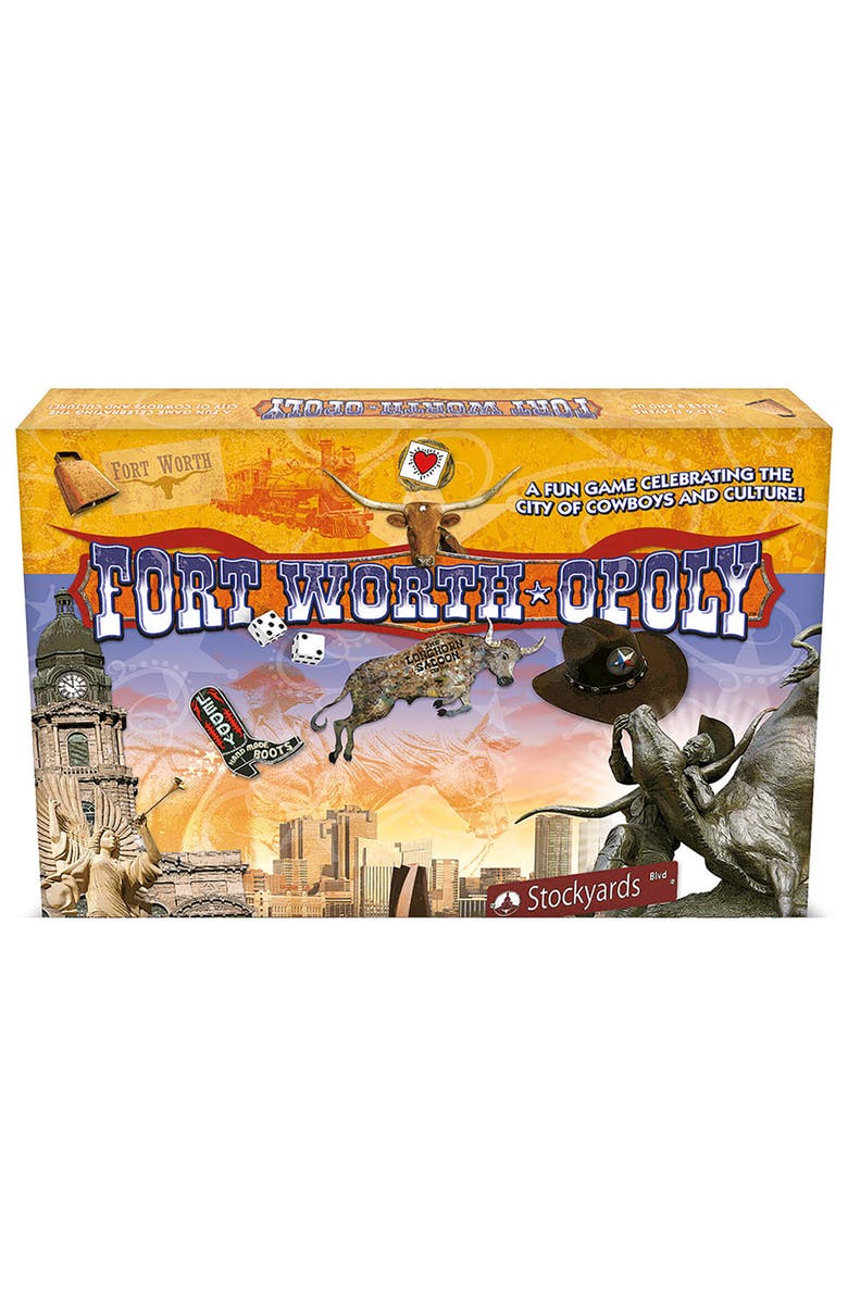 Late for the Sky Fort Worthopoly Family Board Game, Alternate, color, Multicolored