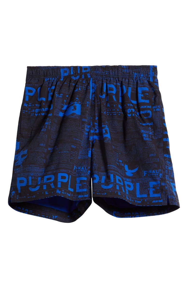 PURPLE BRAND All Around Performance Shorts, Alternate, color, Black