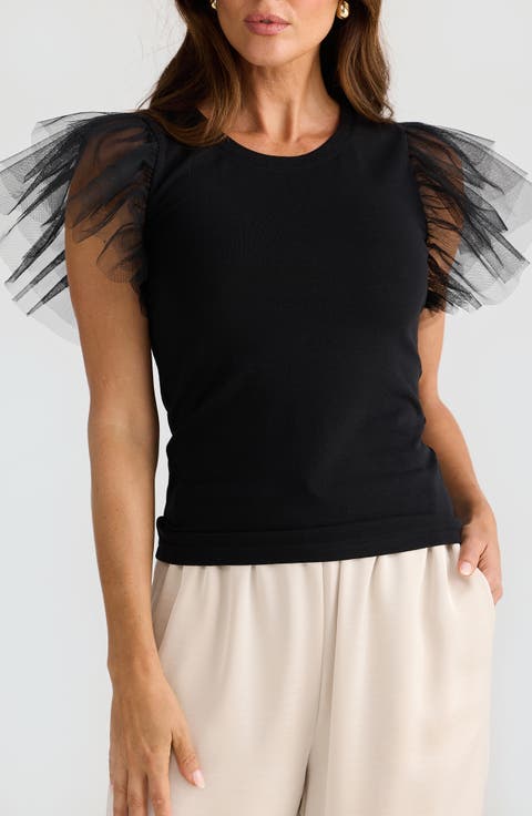 Chance Flutter Sleeve T-Shirt