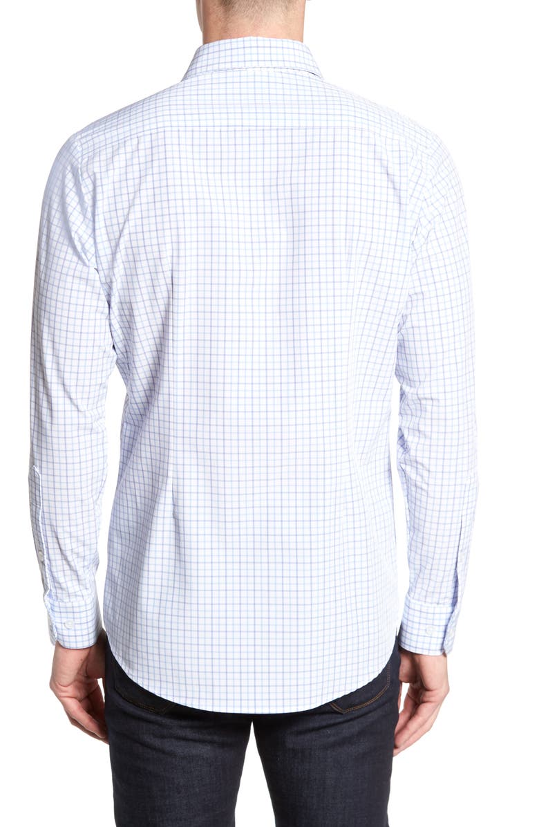 Mizzen+Main Hallandale Dusty Lavender Check Sport Shirt, Alternate, color, 