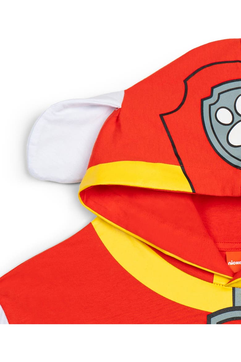 Marshall Hooded T-Shirt, Alternate, color, Marshall Red White