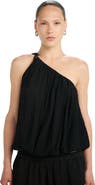 Beach Life by Gottex Resort One Shoulder Bubble Top Cover-Up