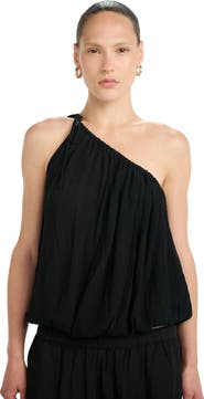 Beach Life by Gottex Resort One Shoulder Bubble Top Cover-Up