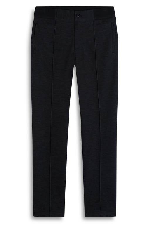 Bugatchi Soft Touch Pintuck Knit Pants In Black