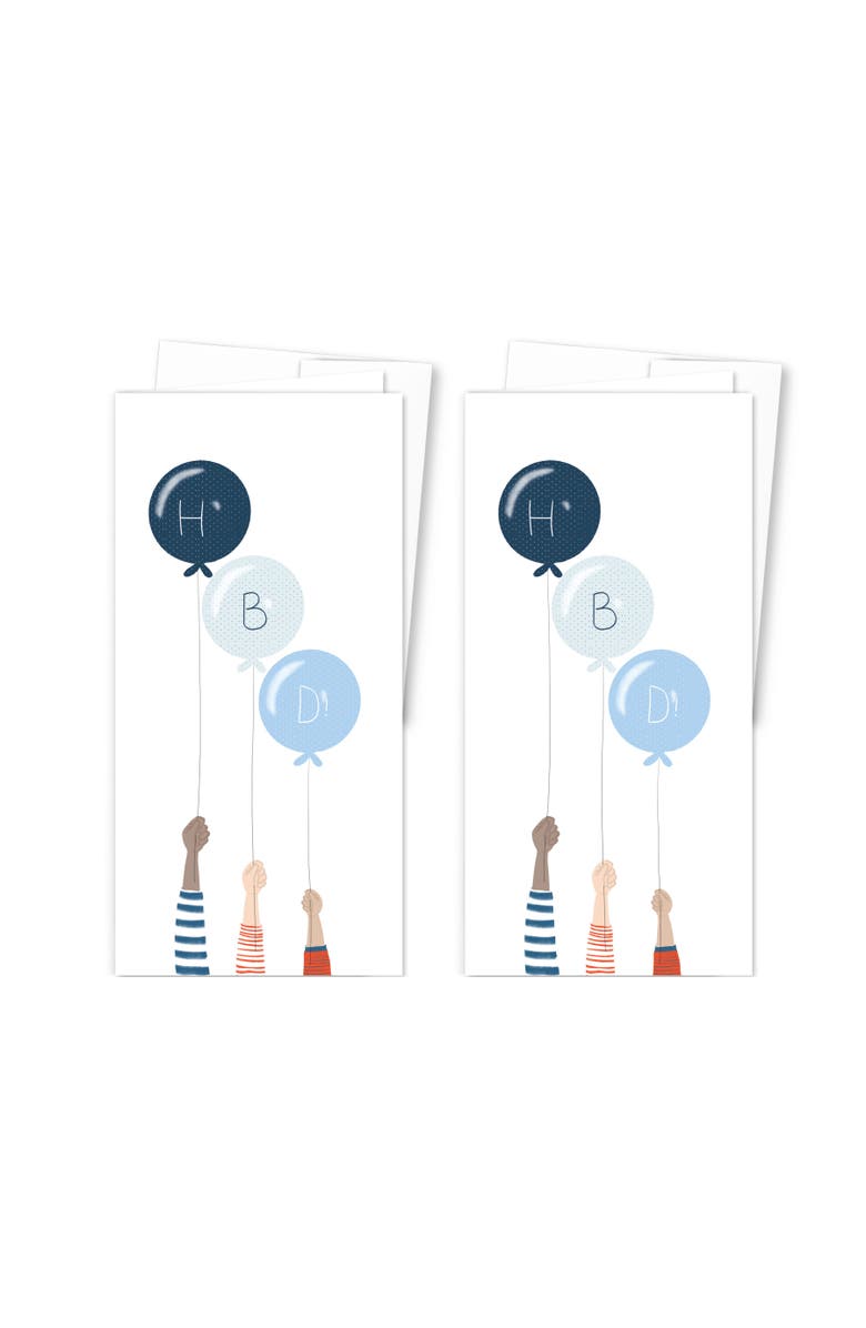 Ramus & Co 2ct Happy Birthday Balloon Greeting Card Pack, Main, color, Multi-Pack