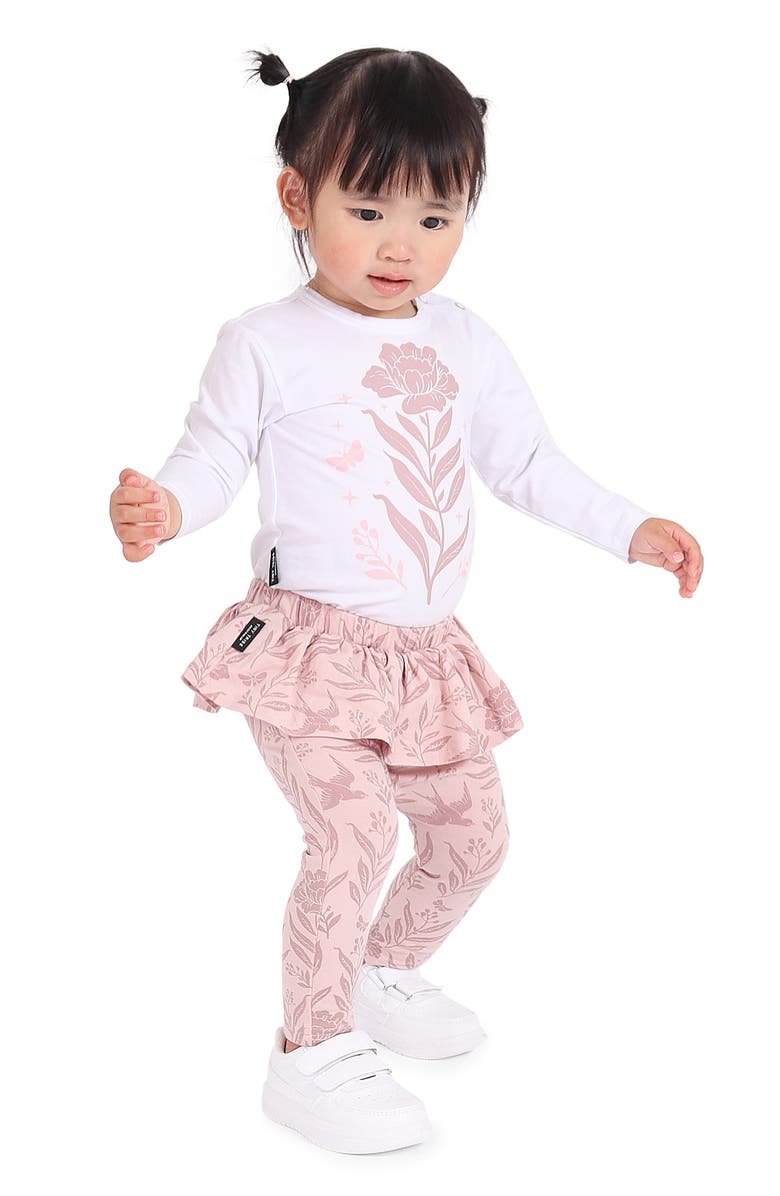 TINY TRIBE Kids' Mystical Garden T-Shirt & Skirted Leggings Set, Main, color, 