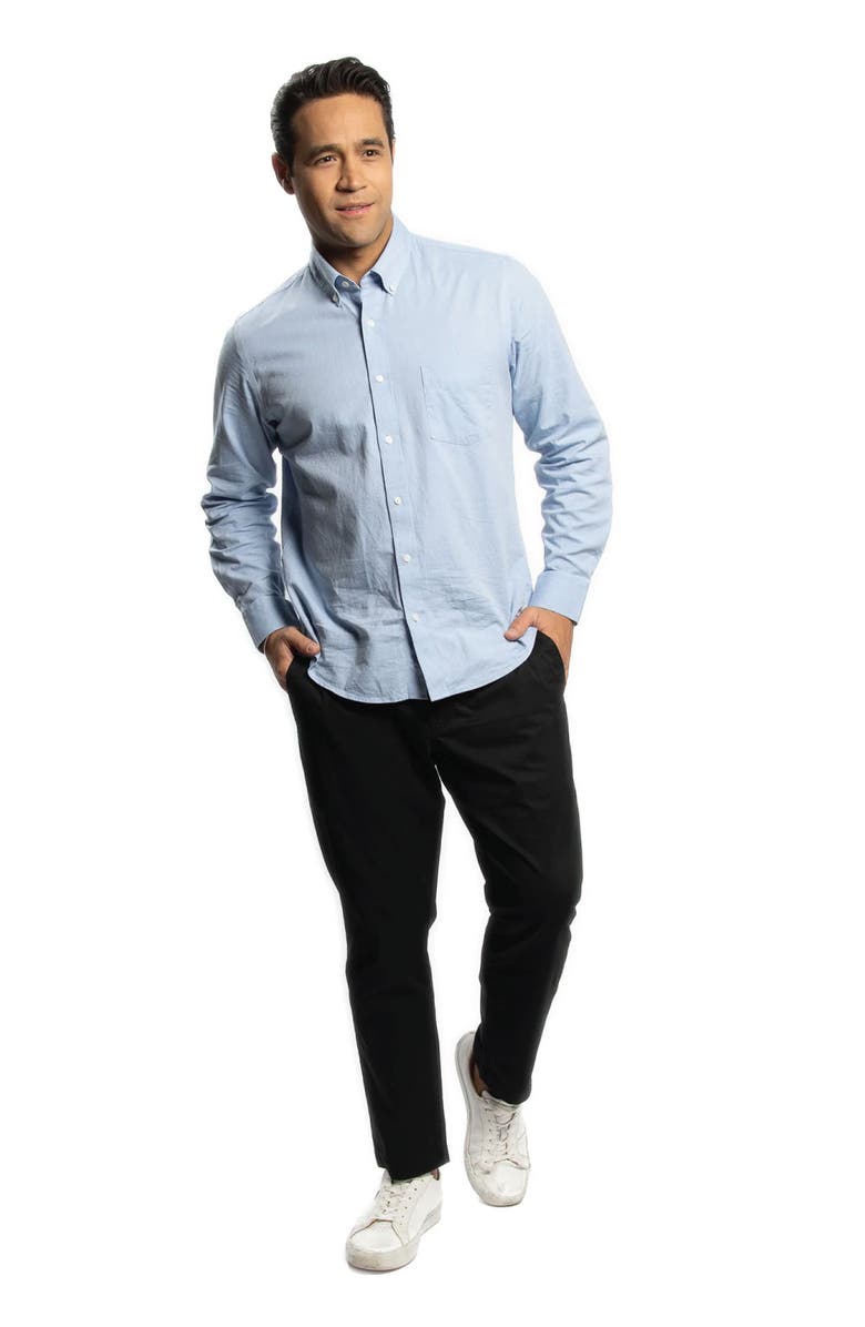 Peter Manning Lightweight Stretch Chinos Slim Fit, Alternate, color, Black