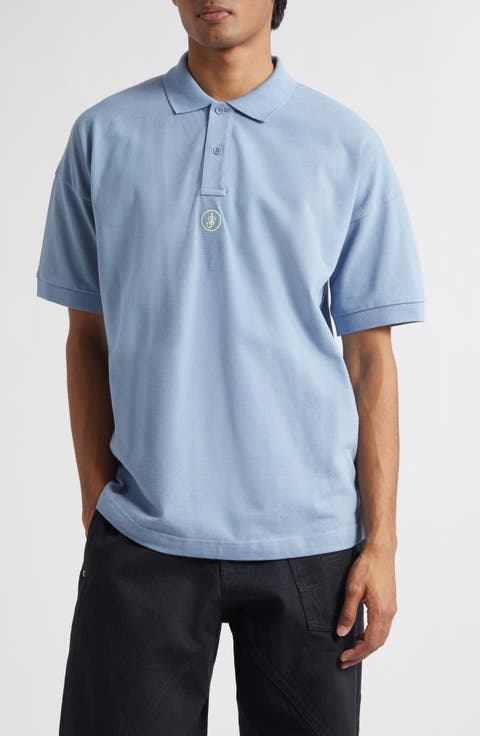 Anchor Embroidered Cotton Piqué Polo